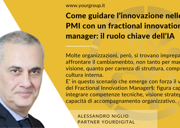 Come guidare l’innovazione nelle PMI con un fractional innovation manager: il ruolo chiave dell’IA